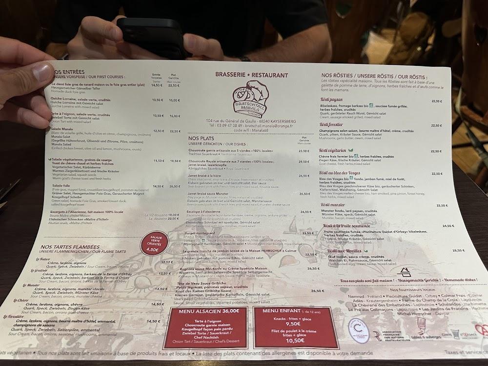 Bratschall Manala - Menu Image 2