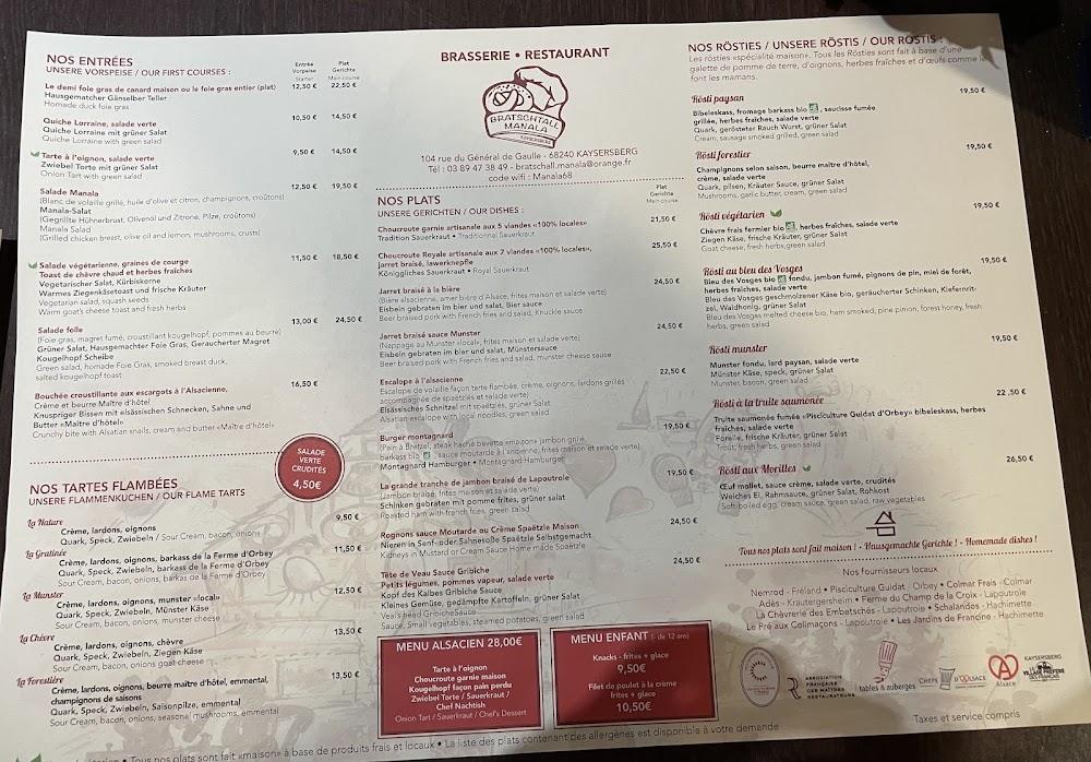 Bratschall Manala - Menu Image 3